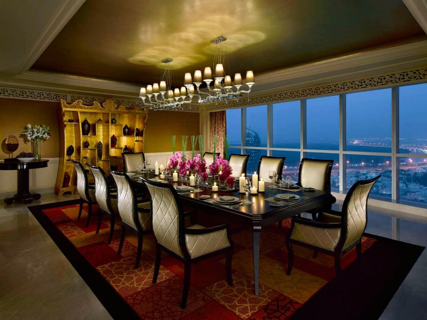 Dusit Thani Abu Dhabi Exterior photo The dining room of a Presidential Suite